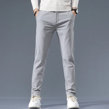 Casual Pants Men Spring Autumn 2025 New Straight Slim Fit Sweatpants Solid Color Business Elastic waist Male Trousers